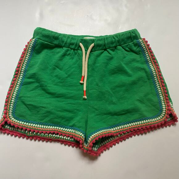 Mini Boden Green Embroidered Shorts - Picture 1 of 2